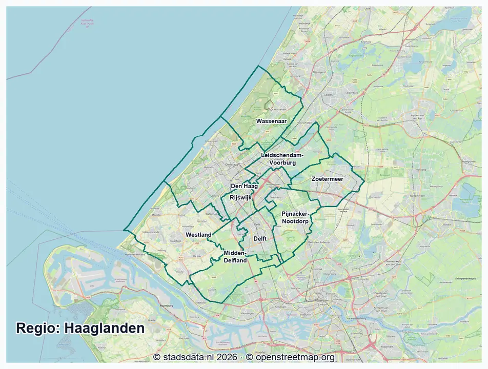 Kaart Haaglanden